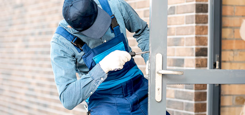 Pivot Storefront Door Locks Installation in Indio, California